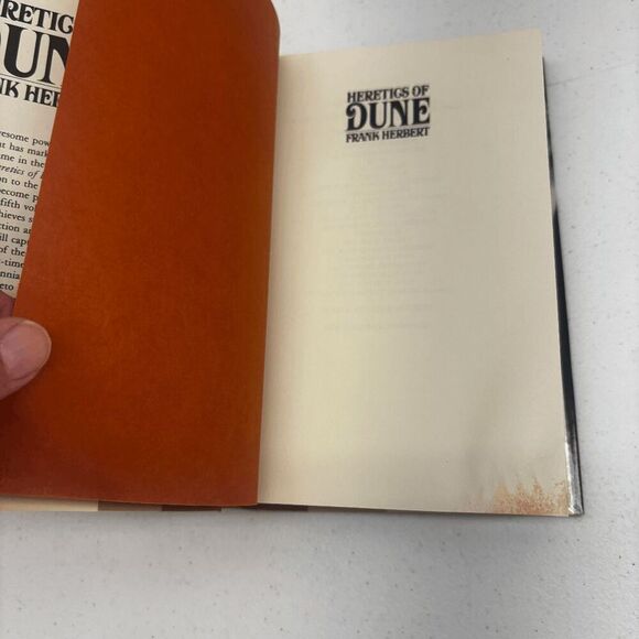 HERETICS OF DUNE By Frank Herbert 1984 1st Edition Hardcover Damaged Corner - Picture 7 of 14